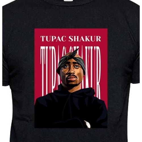 Chrysolite Designs Tupac Shakur Premium Class T-shirt - Black