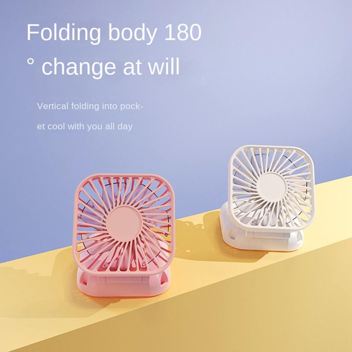 Portable Fan USB Hanging Neck Fan Rechargeable Handheld Fan(