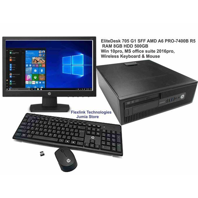 Elitedesk 705 SFF ,8GB RAM,500GB HDD Win 10& Office 2016