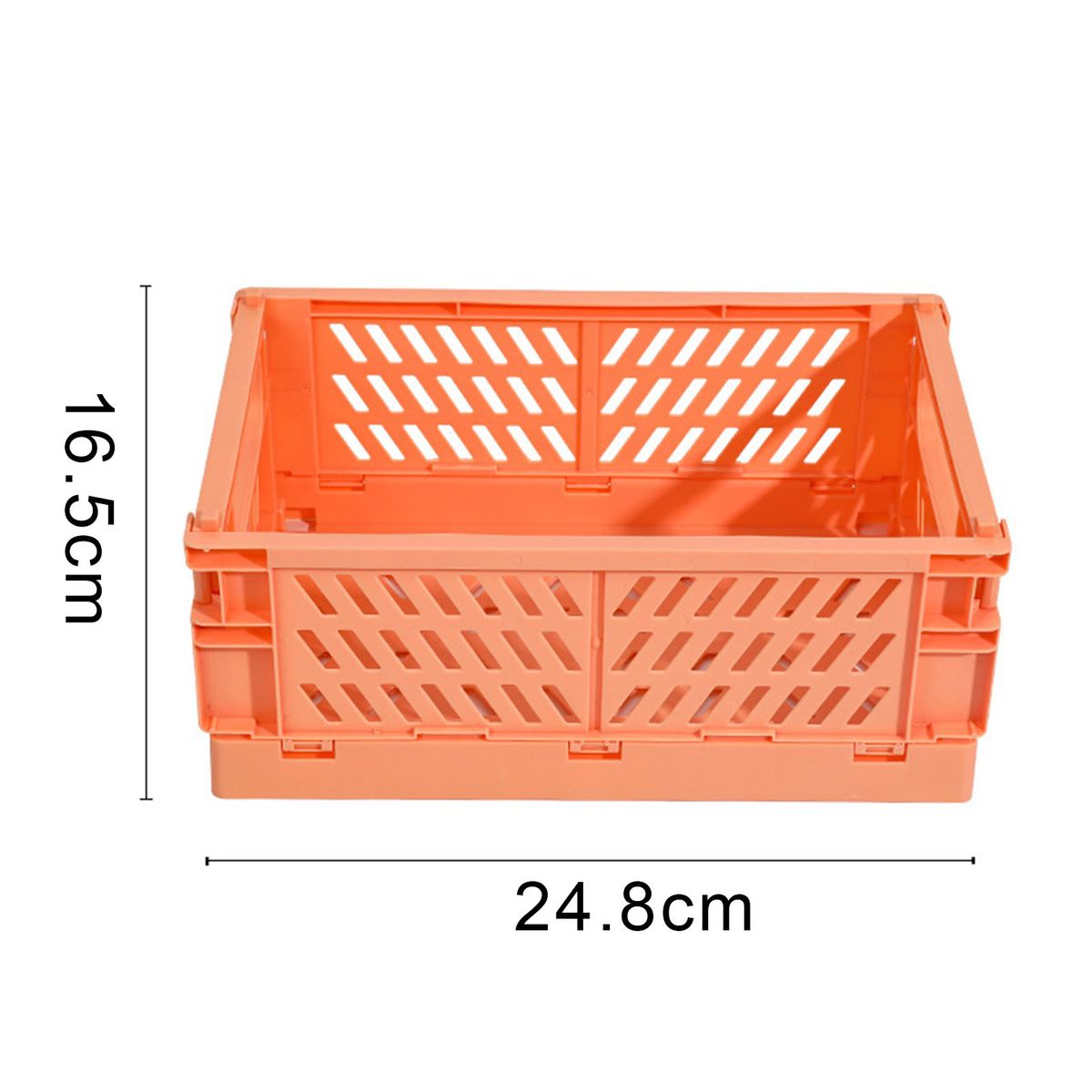 Storage Basket Collapsible Large Capacity Plastic-Yellow