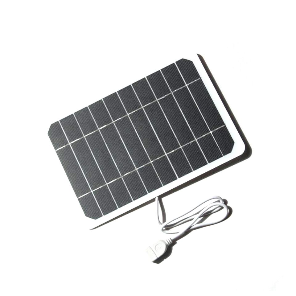 205*140MM 5V 5W Solar Panel High Power For Mobile Phone USB Solar Power Battery Solar Charger Camping