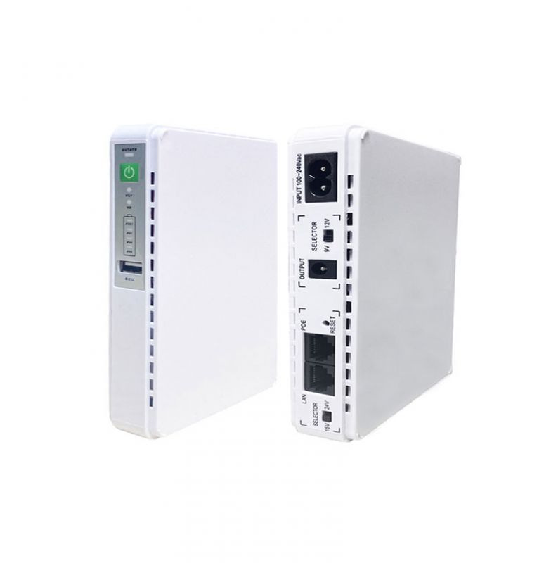 MINI DC UPS 8800mah Powerbank Poe 430p For Wifi Router Cctv