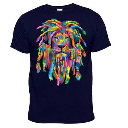 Chrysolite Designs Pop- Rasta Premium T-shirt - Navy Blue