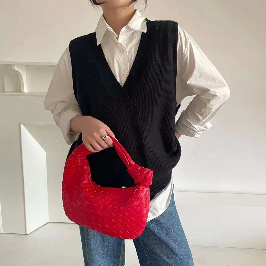 Fashion Woven Bag Luxury Designer Handbag Brand Women