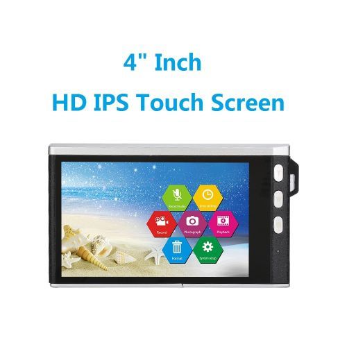 Lightdow 4.0" IPS Touch Screen 24MP 12X Optical Zoom F3.2-6.5 Digital Camera Video Recorder With 52mm Wide Angle +Macro Lens CHSMALL