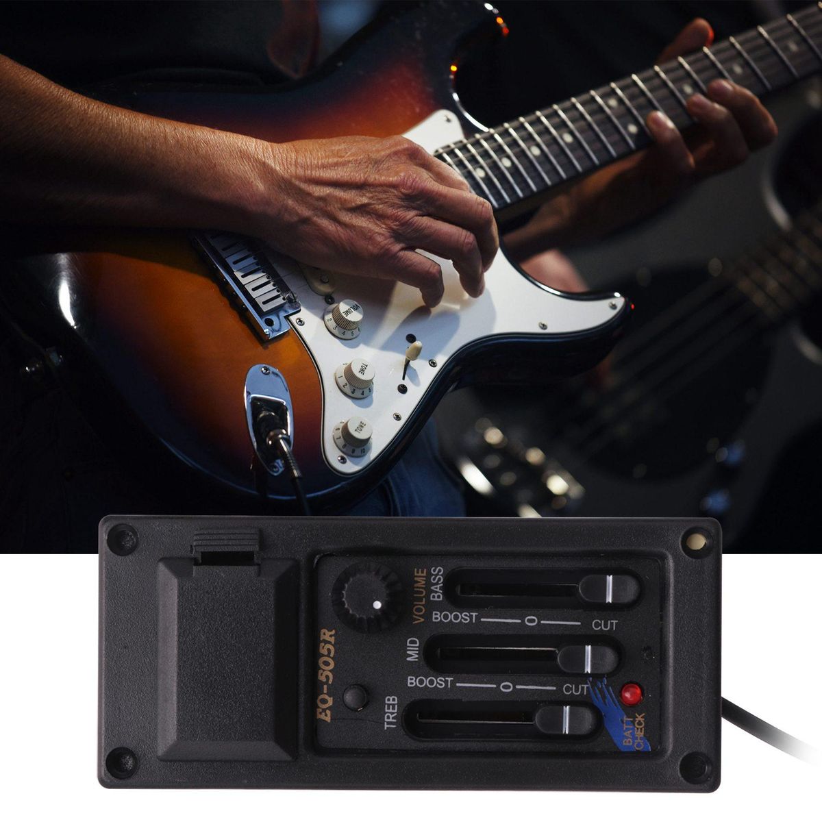 EQ-505R Acoustic Guitar 3 Band Preamp Amplifier Equalizer