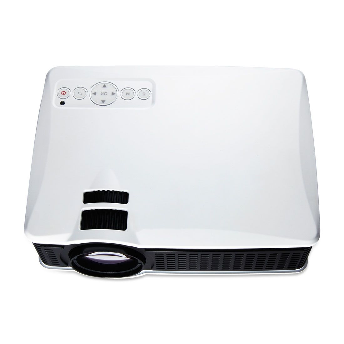 LY-40 1800 Lumens 1280x800 LED Projector, Support AV & USB & VGA & HDMI (White)