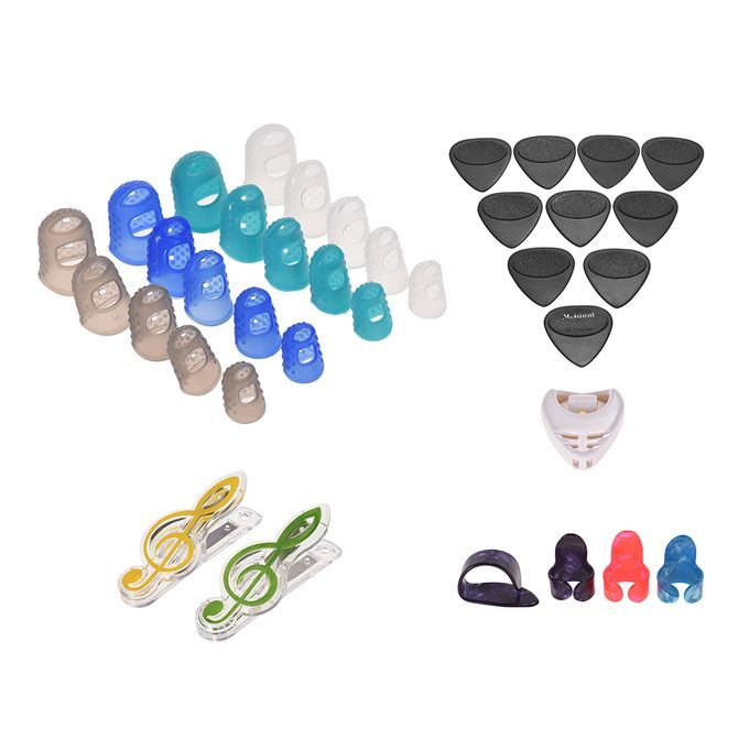 Guitar Accessories Kit Includes 20pcs Silicone Guitar