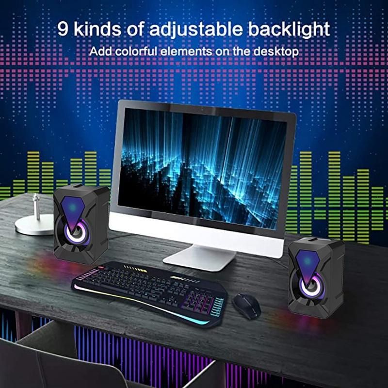 Computer Speaker USB Powered PC Speaker 3.5mm Audio Jack