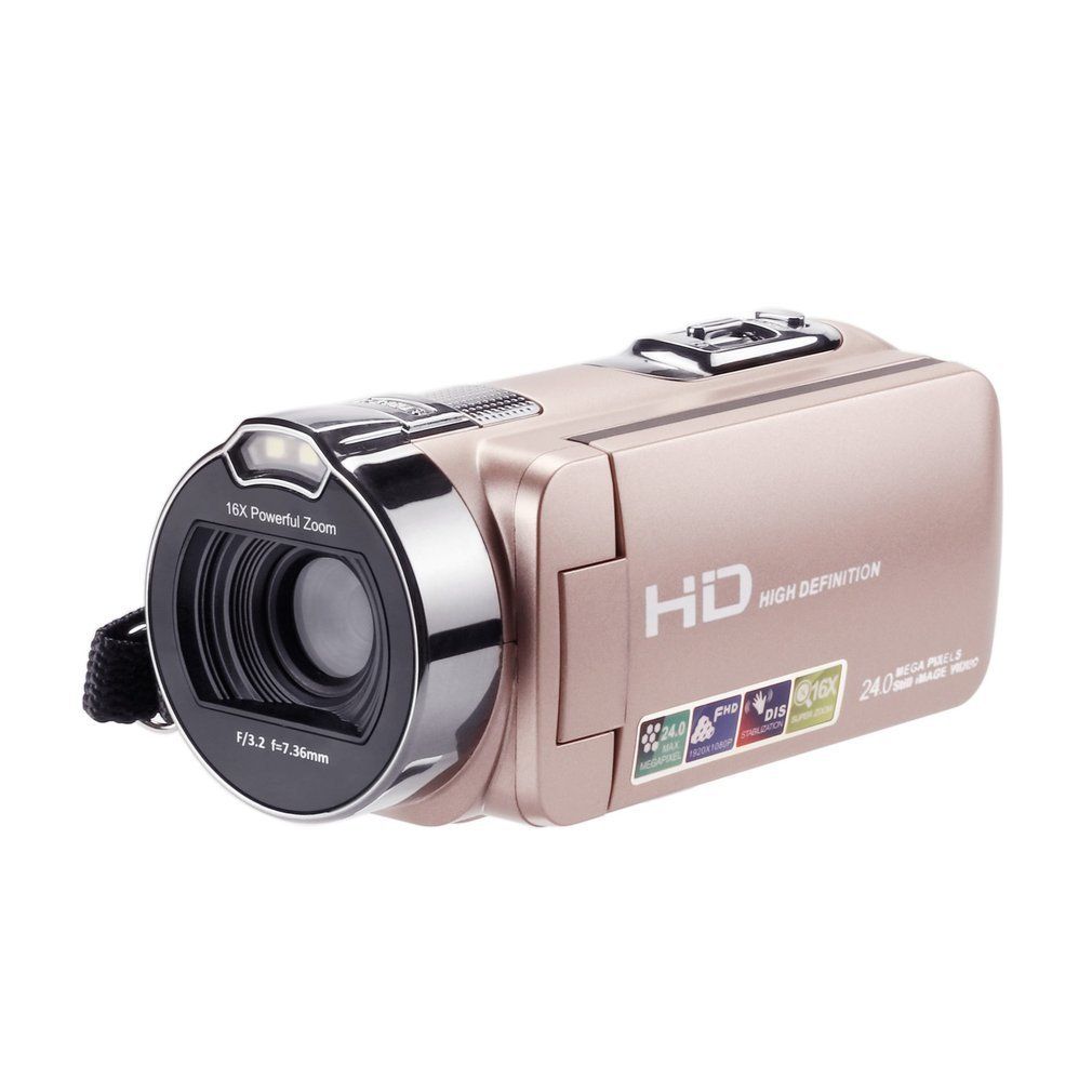 HDV-312P Multi-function Video Camera 24MP Night Vision Camera Wi-Fi 2.7-inch LCD Screen Digital HD Camera Camcorder For Travel LIEGE