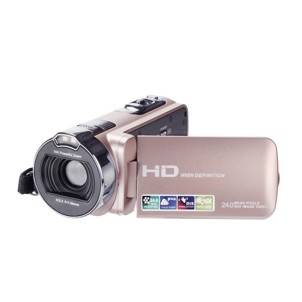 HDV-312P Multi-function Video Camera 24MP Night Vision Camera Wi-Fi 2.7-inch LCD Screen Digital HD Camera Camcorder For Travel LIEGE