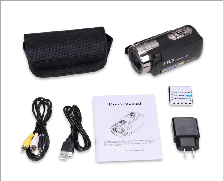 HDV-312P Multi-function Video Camera 24MP Night Vision Camera Wi-Fi 2.7-inch LCD Screen Digital HD Camera Camcorder For Travel LIEGE