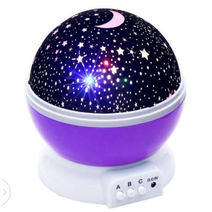 360 Rotating Galaxy Romantic Cosmos Star Moon Night Light