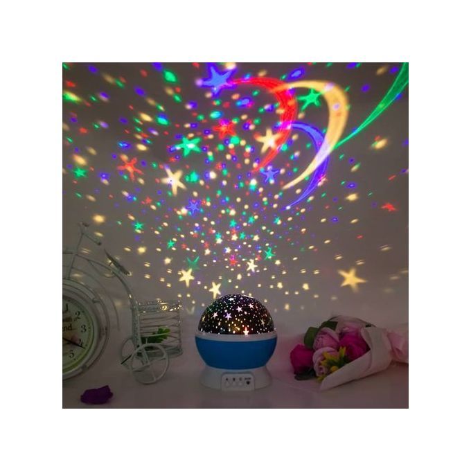 Night Lights LED Romantic Rotating Spinning Projector Lamp Sky Moon Star Master