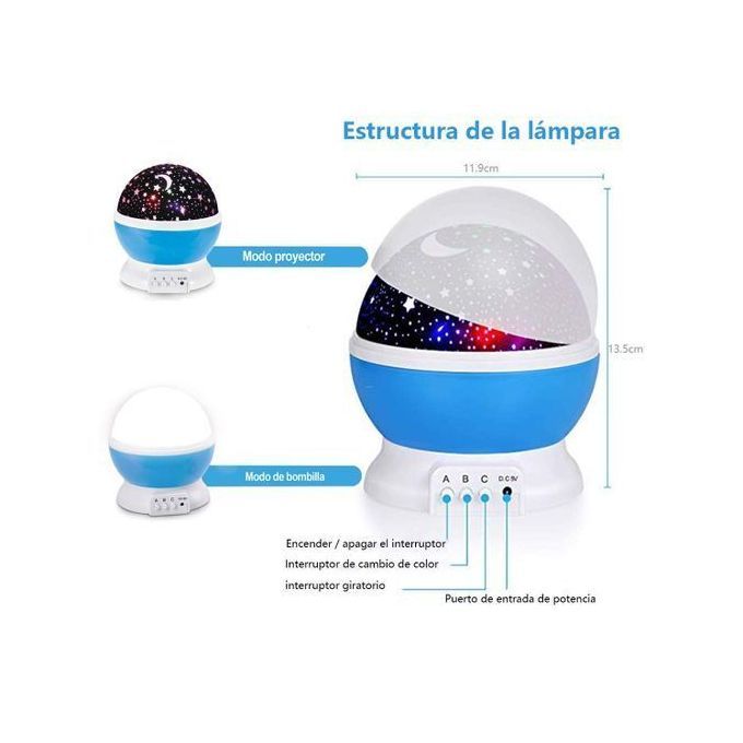 Night Lights LED Romantic Rotating Spinning Projector Lamp Sky Moon Star Master