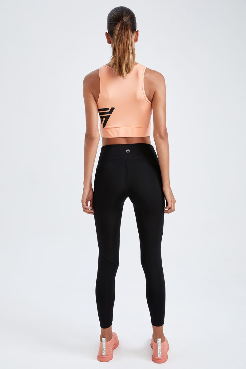 Woman Fit Knitted Leggings-Black