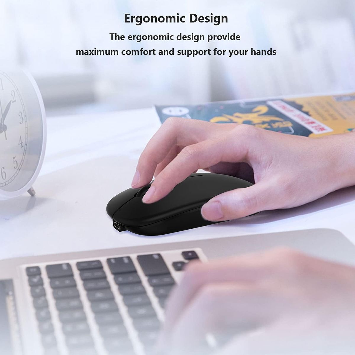 Bluetooth Wireless Mouse Silent Office Rechargeable Mouse