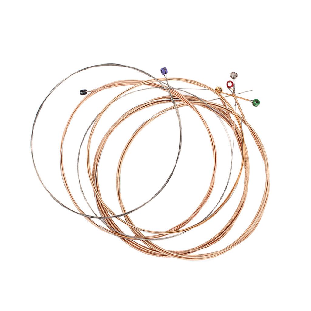 Set Of 6 Copper Guitar Strings For Acoustic Guitar Musical Instrument