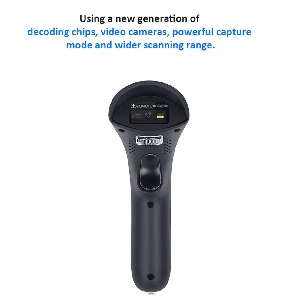 RF1000G Wireless Barcode Scanner Handheld Wechat Scanner Reader for Mobile Payment Computer Screen Supermarket Retail Store Warehouse