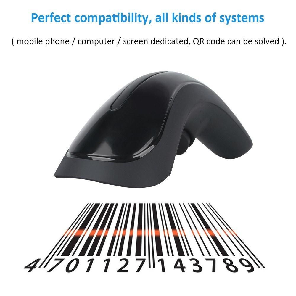 RF1000G Wireless Barcode Scanner Handheld Wechat Scanner Reader for Mobile Payment Computer Screen Supermarket Retail Store Warehouse