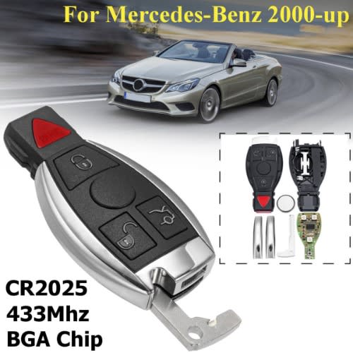 3+1 Buttons 315mhz Remote Key With Bga Style Nec Chip For Benz 2000 Model + For Mercedes Benz