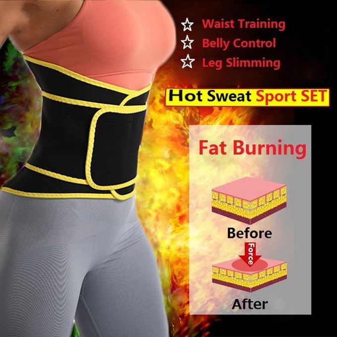 Vigorous Sweating Exer Ises Body Shaping And Abdomen Belts Slimming Belt-black-XXXL