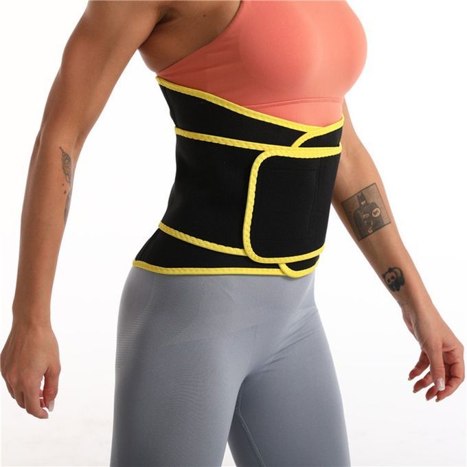 Vigorous Sweating Exer Ises Body Shaping And Abdomen Belts Slimming Belt-black-XXXL