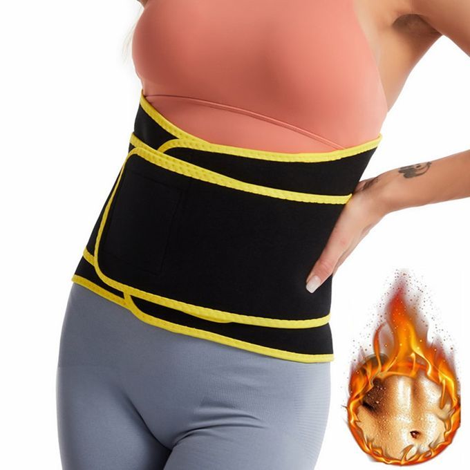 Vigorous Sweating Exer Ises Body Shaping And Abdomen Belts Slimming Belt-black-XXXL