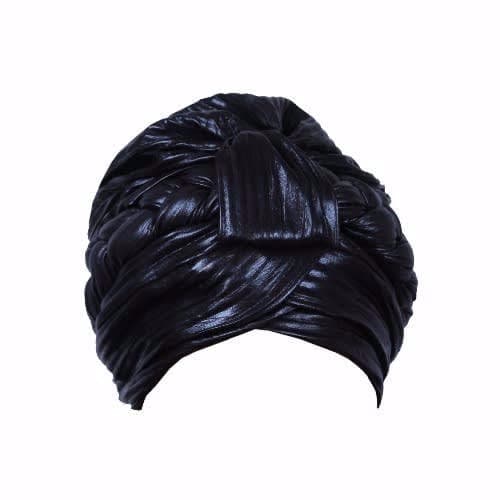 Turban Twisted Cap - Black