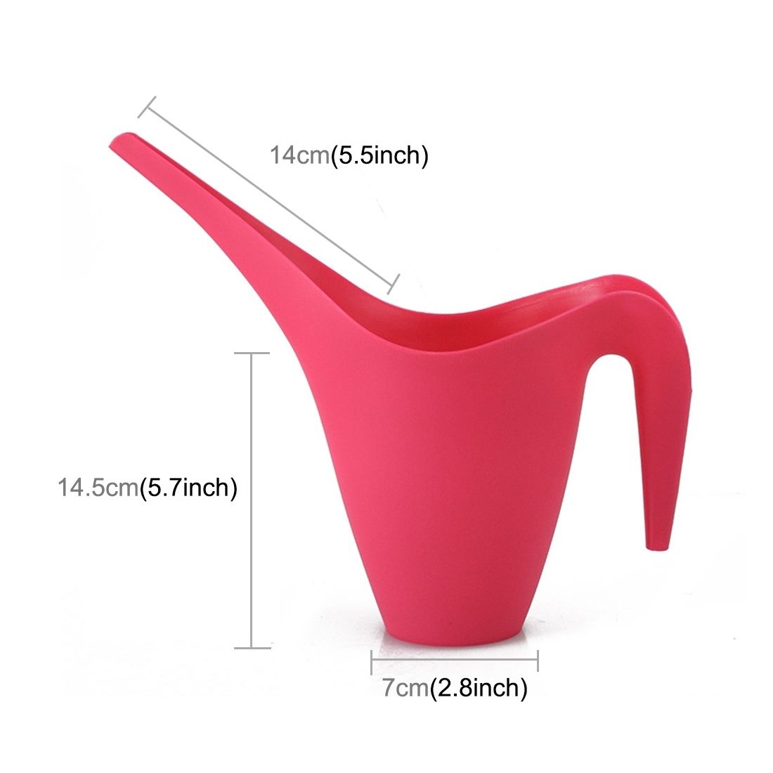 Long Mouth Watering Pot Plastic Sprinkler Pouring Pots, Capacity: 1.0L(Multicolour)