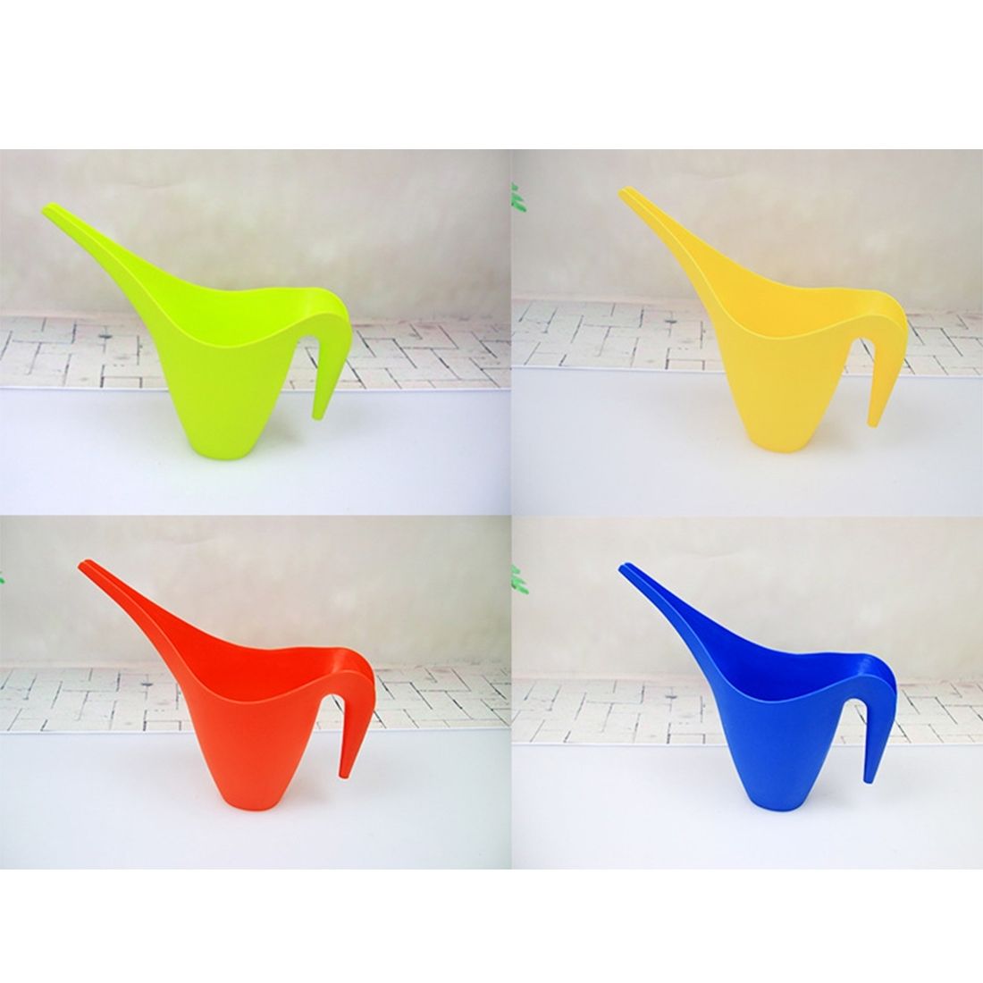 Long Mouth Watering Pot Plastic Sprinkler Pouring Pots, Capacity: 1.0L(Multicolour)