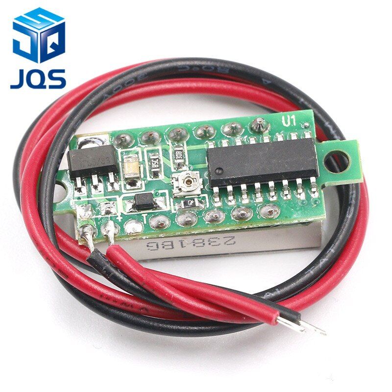 0.28 Inch DC 12V 24V Mini LED Digital Voltmeter Voltage Meter Panel Volt Tester Detector Monitor 2 Wire Red Green Blue Yellow