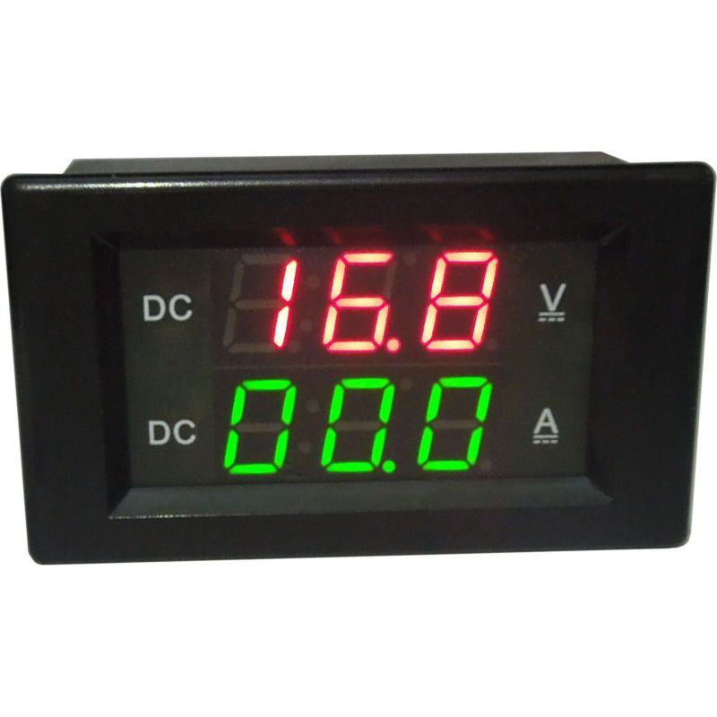 0-600V 20A DC Voltmeter Ammeter Built-in Shunt Dual Display LED Digital Volt AMP Indication FOR 12V 24V Car Voltage Current 300V