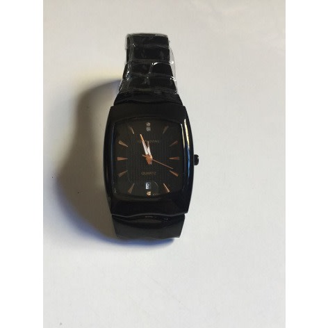 Stylish Unisex Ceramic Wrist Watch - Black