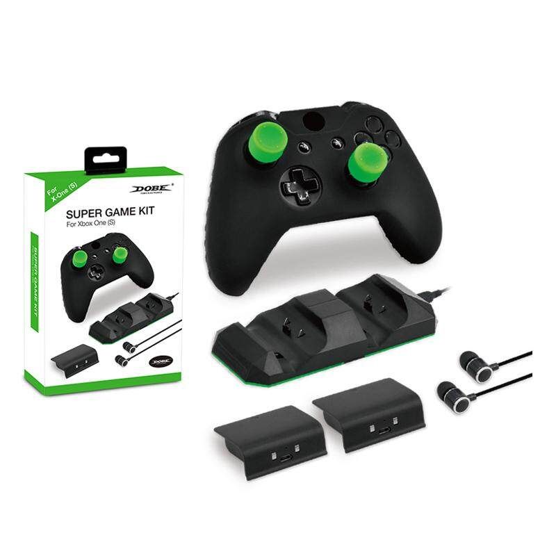 Controller Case+Cover+Dock+ Pack+Headphones SET For XBOX ONE X/XBOX ONE S
