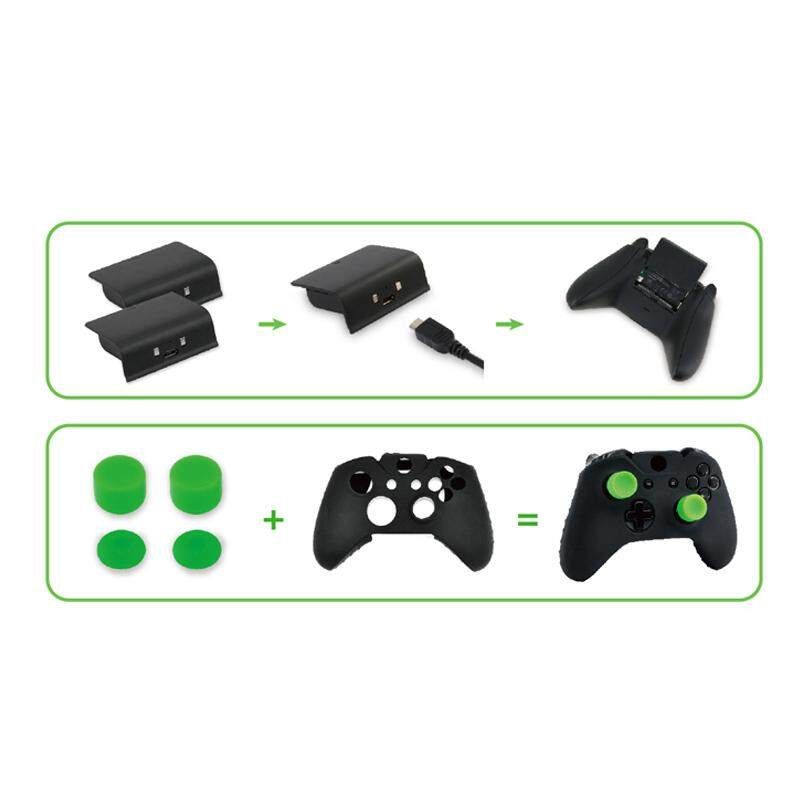 Controller Case+Cover+Dock+ Pack+Headphones SET For XBOX ONE X/XBOX ONE S