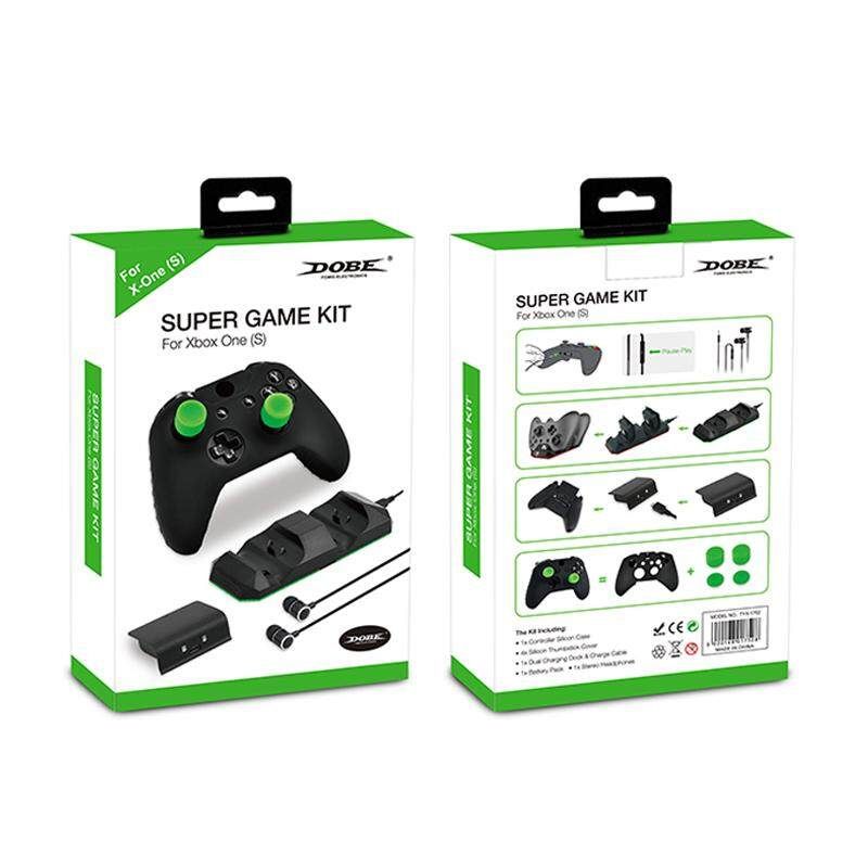 Controller Case+Cover+Dock+ Pack+Headphones SET For XBOX ONE X/XBOX ONE S