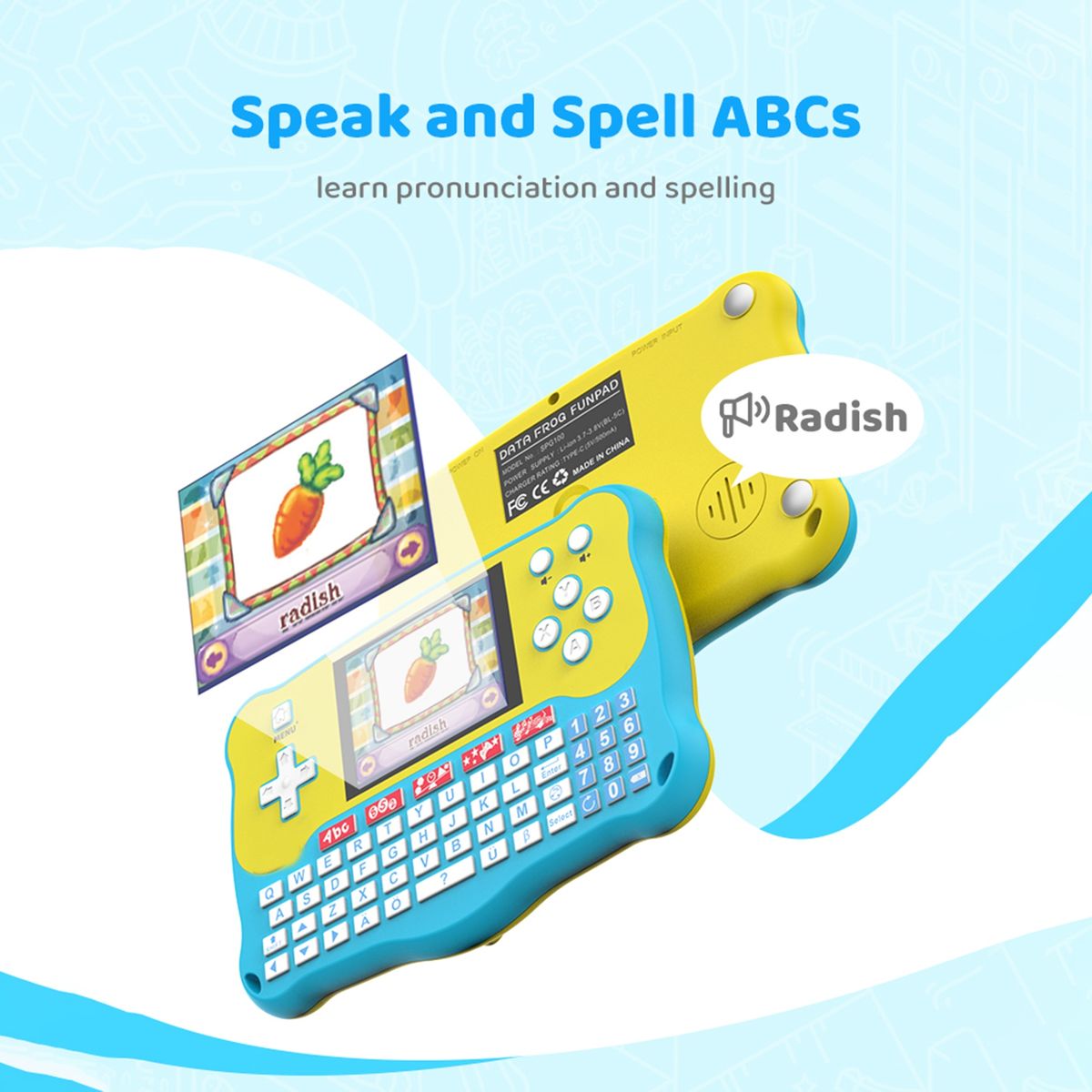 Children Tablet Children Tablet Letter Number Phonetic Blue