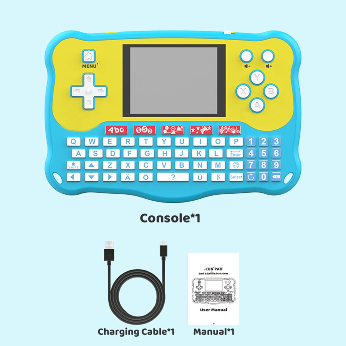Children Tablet Children Tablet Letter Number Phonetic Blue