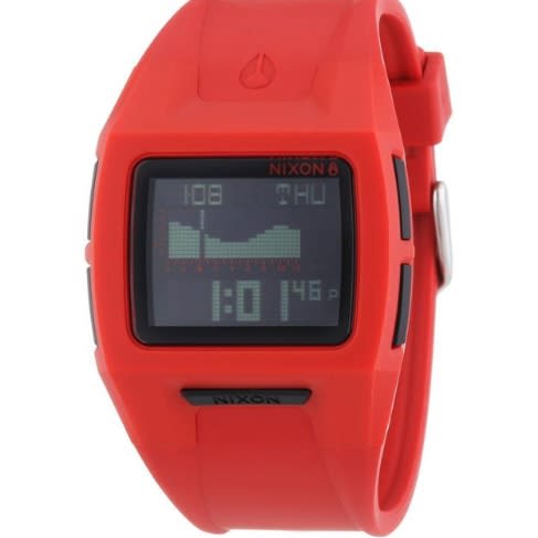 Unisex Water Resistance Rubber Strap Watch - Red
