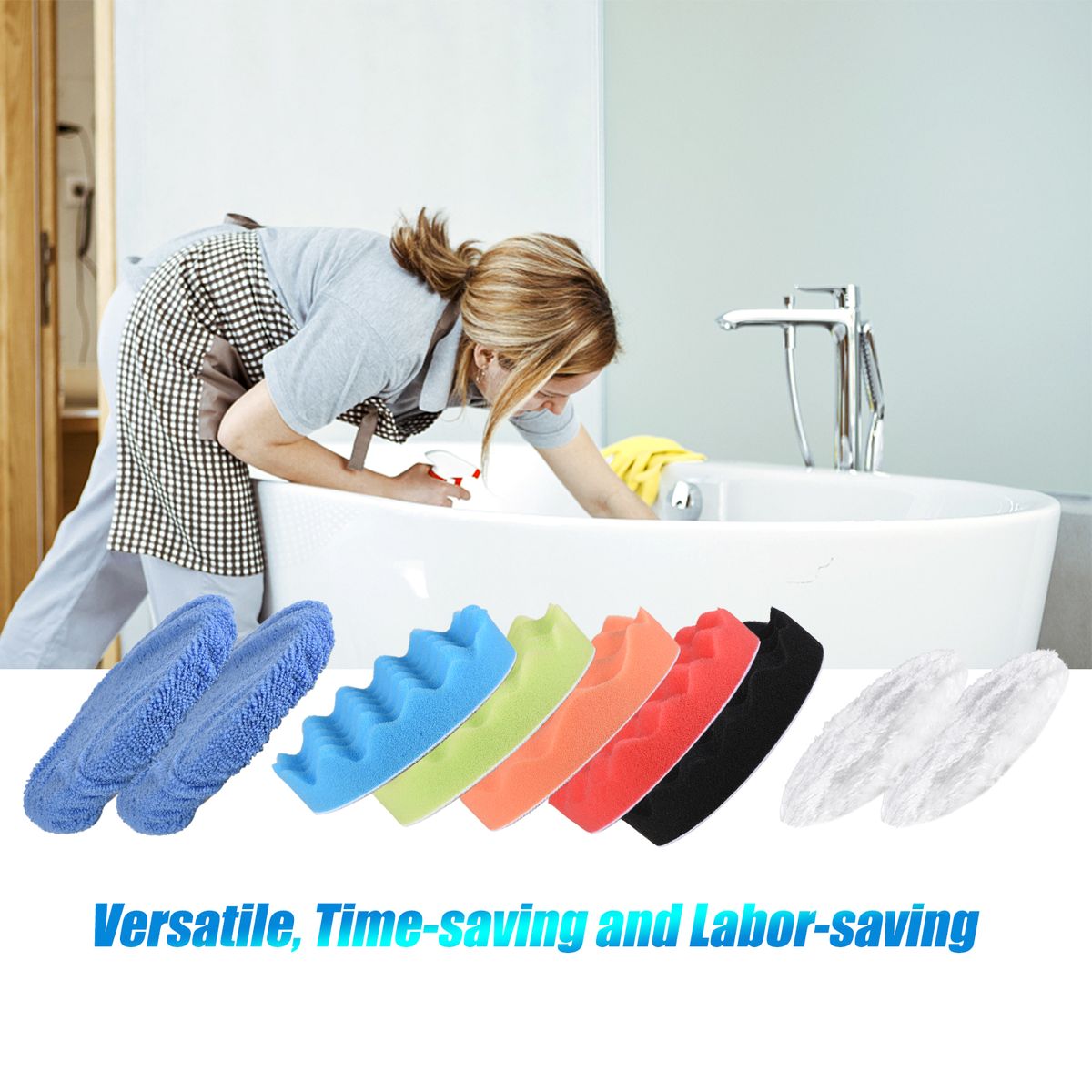 11 PCS 5-inch Car Polishing Pad Kit Foaming Buffing Waxing