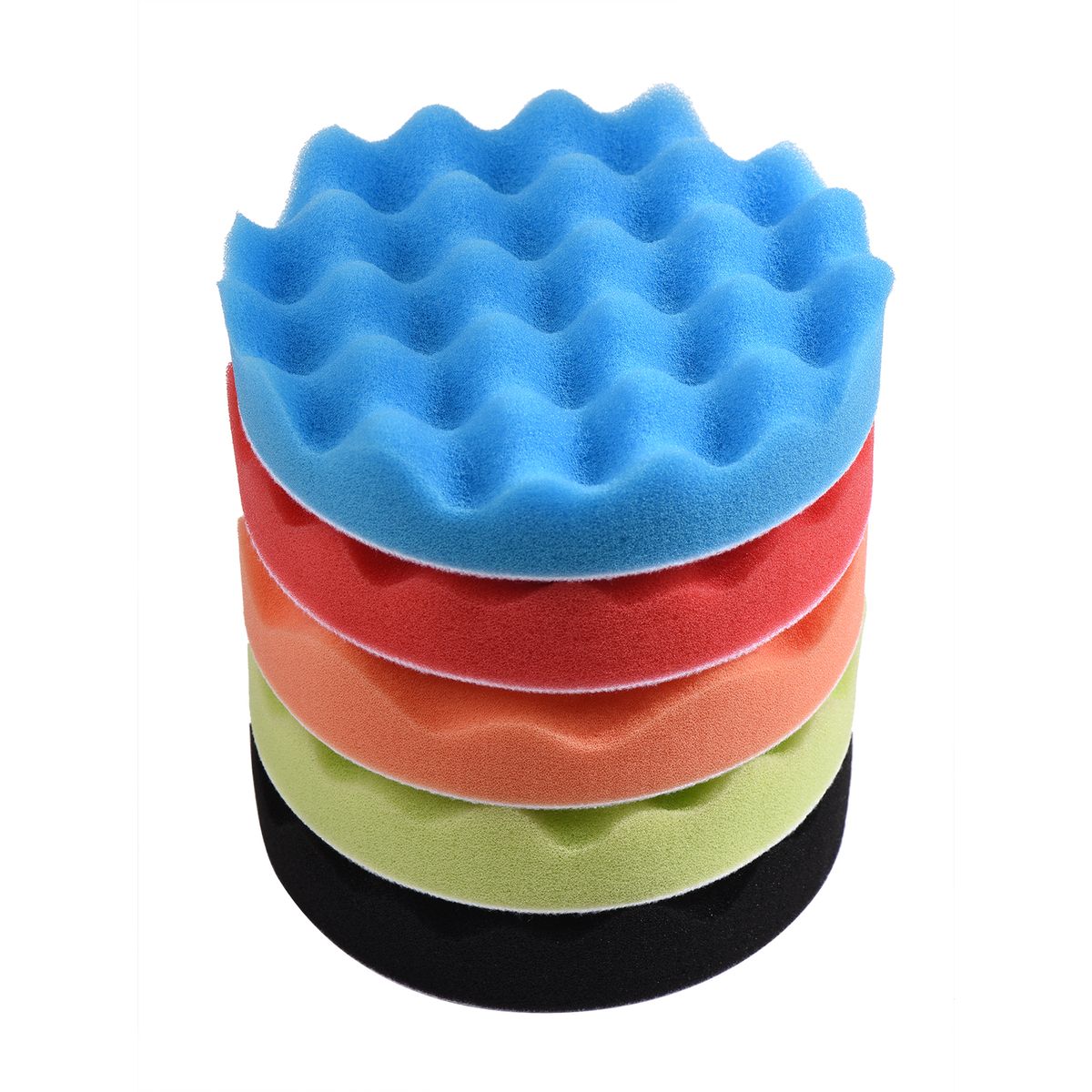 11 PCS 5-inch Car Polishing Pad Kit Foaming Buffing Waxing