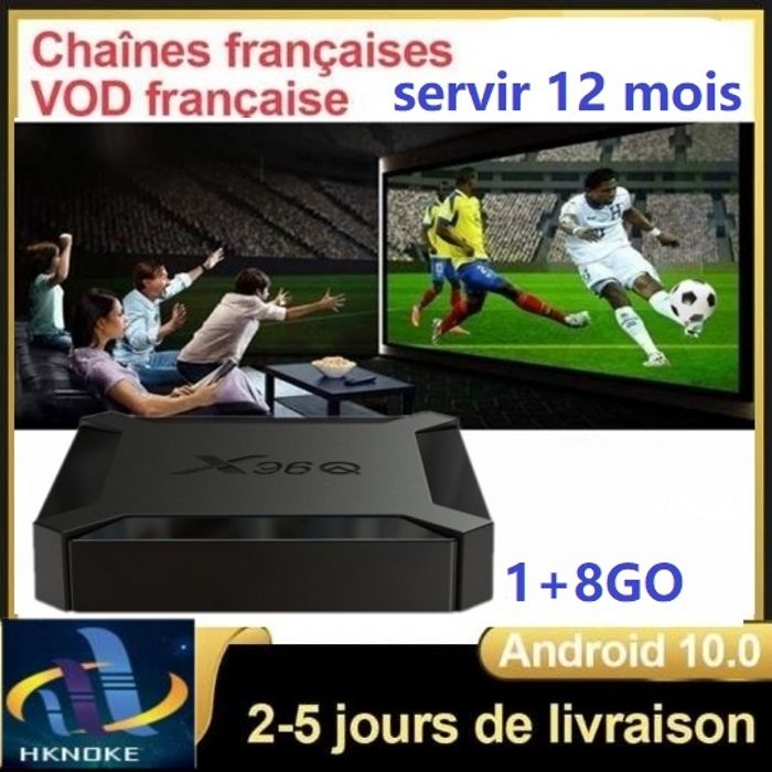 Original (with Warranty) Smart Android Tv Box X96q 1+8GB  4K Ultra HD With 1 Years Tv Channel Subscription