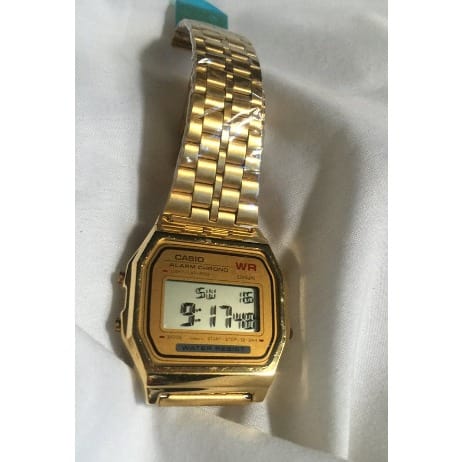 New Vintage Unisex  Led Alarm Stopwatch-Gold