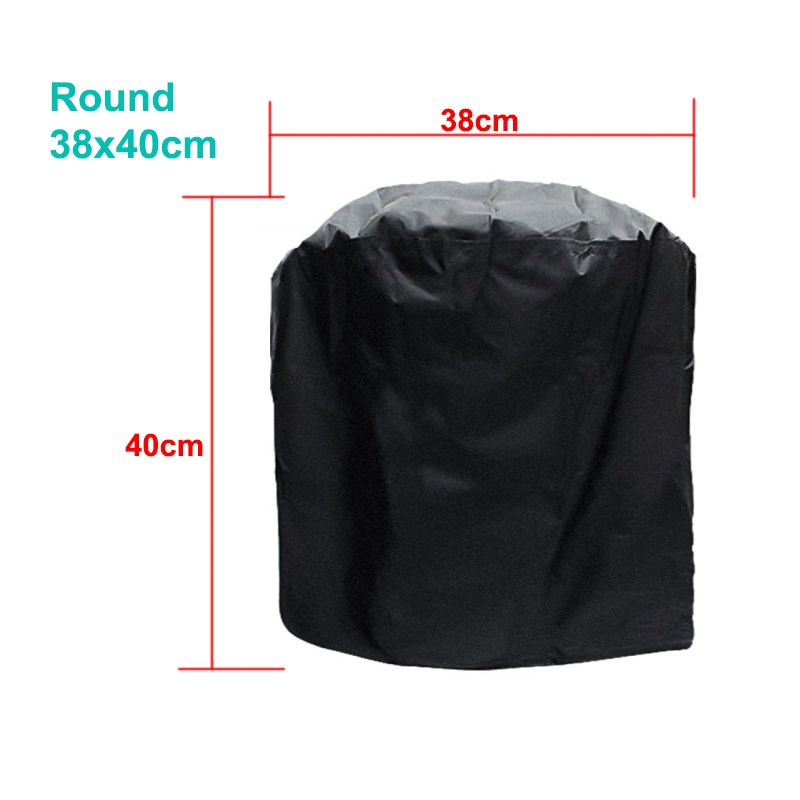 1PC 190T/210D BBQ Cover Anti-Dust Waterproof Weber Heavy Duty Charbroirill Cover Rain Protective Barbecue Cover Round