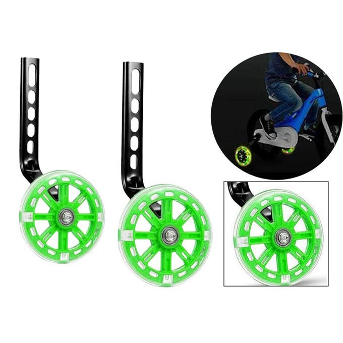 12-20 Inches Kids Bicycle Balance Stabilisers Bike Training Green