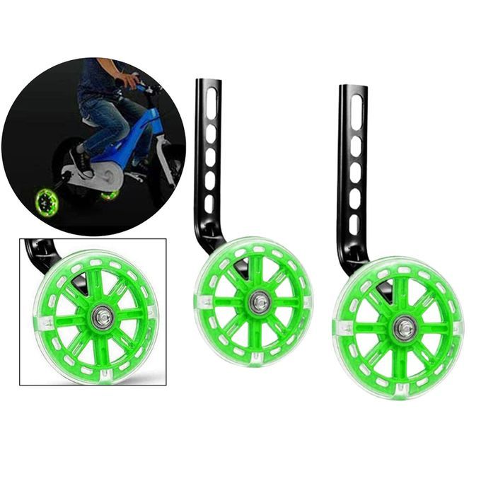 12-20 Inches Kids Bicycle Balance Stabilisers Bike Training Green