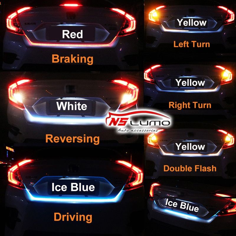 LED Car Van Trunk Tailgate Tail Light Turn Signal Brake