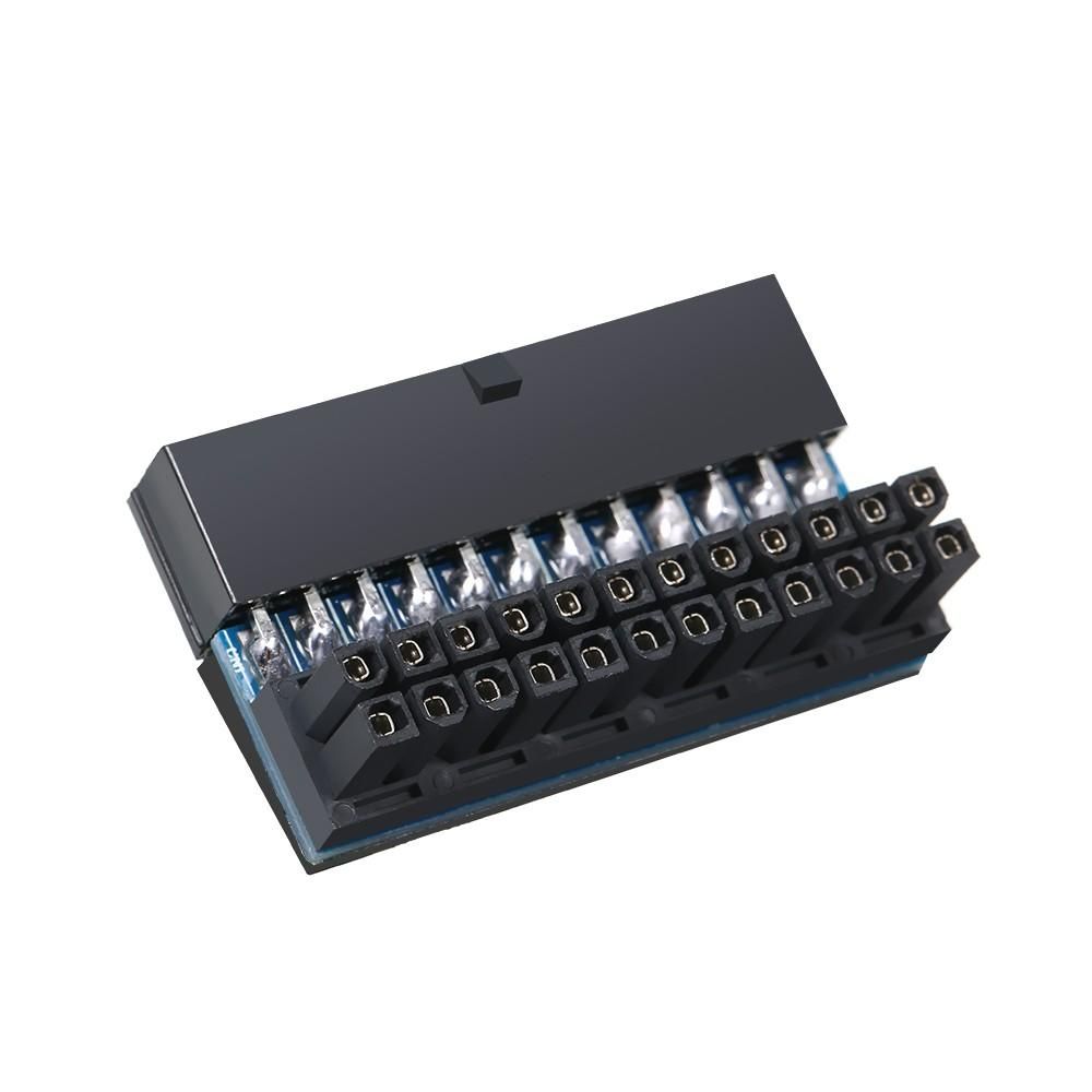 Premium Upward and Downward 90-Degree Mainboard Motherboard ATX 24Pin to 24Pin Power Adapter Connector for ATX Cable
