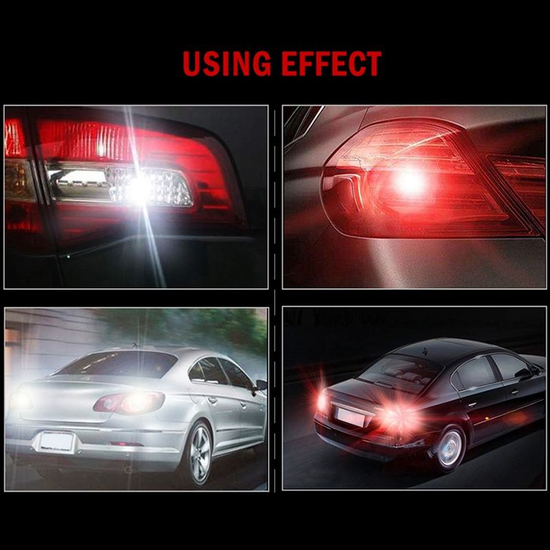 BAY15D 1157 12V LED Car Brake Reversing Turn Signal-White